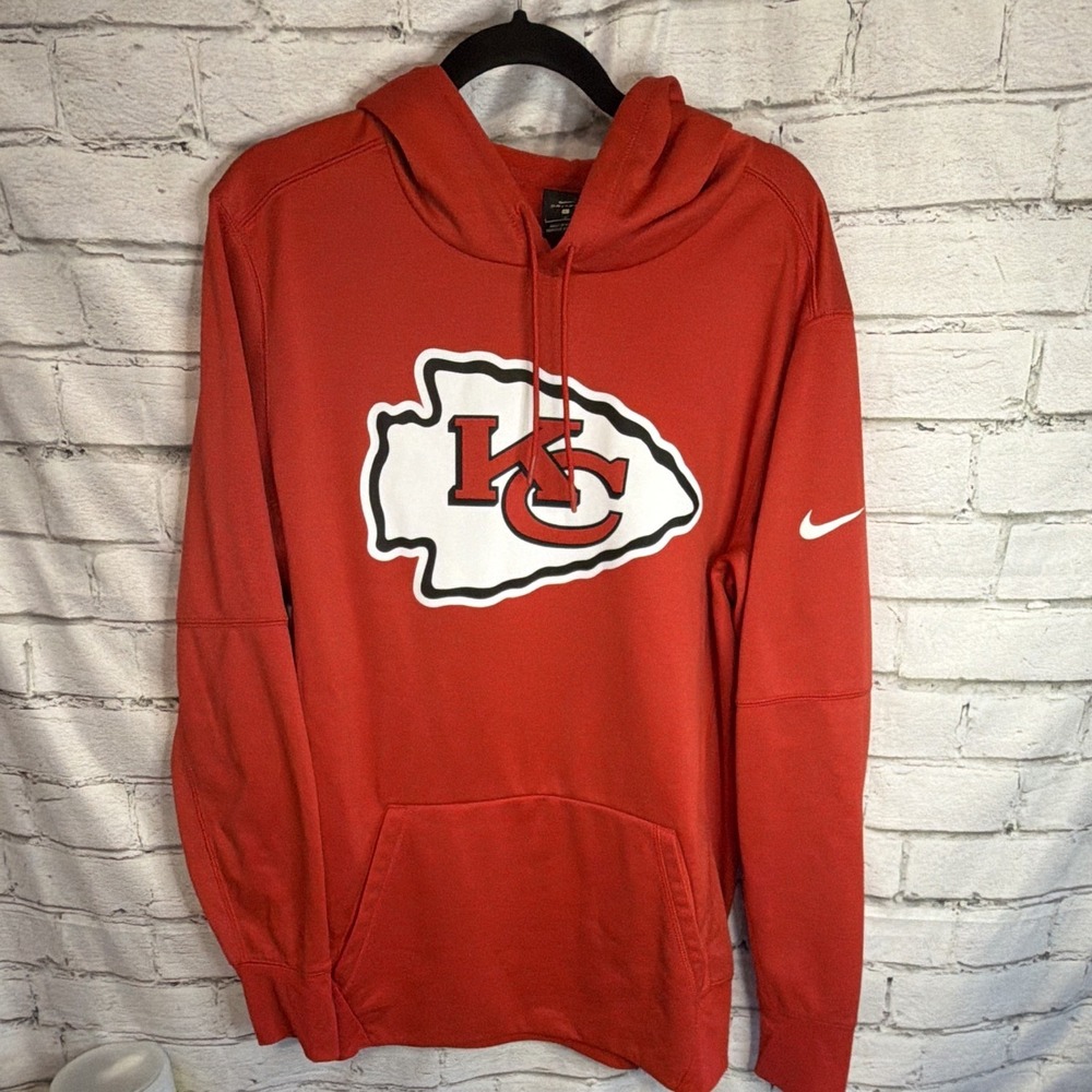 Nike Kansas City‎ Chiefs NFL Red Men's Hoodie Sz Large